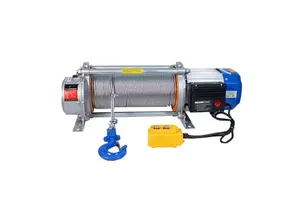 High Quality New 1 Ton 30 Meter Aluminum Alloy Mining Hoist Elevator Winch 110V Electric Wire Rope