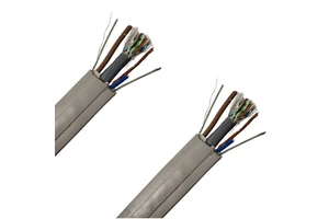 Factory Supply cat5/Cat6+Power Wire Elevator Cable Steel Support Flat Cable Lift Travelling Cable