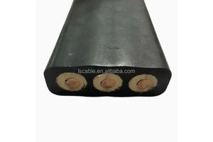 Flat Cable Yffb/Yvfb Cable 3*35+1*10 Yffb 3*16mm 5*6mm 4*25mm Elevator Power Cord Customised Crane Cable