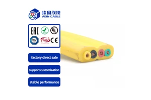 12 Core Copper H05VVH6-F Industrial Home Appliance Construction Flat Flexible Cable 300/500V PVC Insulated for Elevator Crane