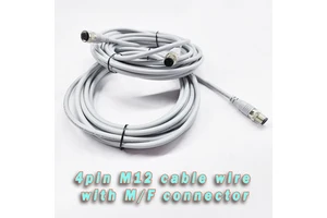 M12 Cable Waterproof Extension Cable IP68 M12 Connector Wire Male Female M12 Waterproof Cable 4Pin