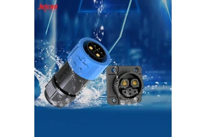 M23 Waterproof Power LED Connector 50A 300V Quick Push Lock Panel Mount Nylon Housing Industrial Cable Solar Power System