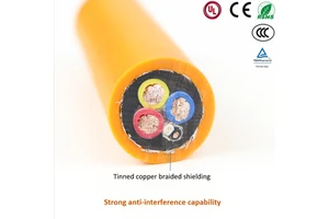 Robot Arm Servo and Encoder Cable High-flexibility Shielded Wire Environments with Mineral Oil and High Mechanical Stress 4cores