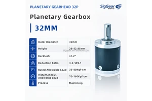 32mm Planetary Gear Head DC Motor Gearbox High Torque Metal Gear Reducer 3V-36V Custom Low Noise Speed Reducer Modules OEM ODM