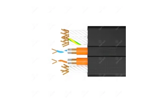 Flexible control cable 18x0.75 mm plus 2 shielded pairs of 2x0.22 mm with PVC insulation for elevators cranes