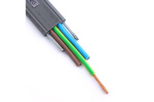 Customized Shielded Flat Cable with High Flexibility for Elevator Use Multi-core Flat Cable Specifically Designed for Elevators