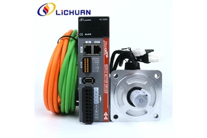 Lichuan LC10E 3000rpm AC Servo Motor Set 100W /200W /400W/600W 0.32/0.637/1.27/1.91N.m EtherCAT Motor Driver Kit Laser Machine