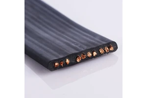 TVVB Flexible Elevator Travel Multicore Cable Insulated Solid Silicone Conductor Black Qianhao 450/750V for Overhead Application