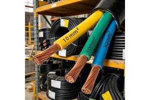 Solid Copper Core 3 Core 10 Square Millimeter Cable for Residential Building Circuit Renovation