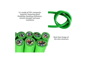 Low Voltage High Flexibility TRVVSP TRVVP Cable Shielded Twisted Pair Micro Servo Encoder Cable 6Pairs Flexible Drag Chain Cable