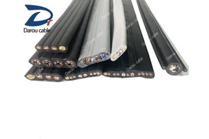 Elevators CCTV Cat6 Cat8 Ethernet Cable Copper PVC Insulation Flat 2.5mm Twin and Earth Reel Cable
