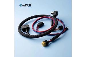 High Voltage Excavator Engine Gearbox Double Cable Clip Throttle Wiring Harness Assembly Cable for Forklift