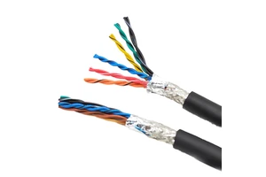 STP YY06 RVVSP Industrial Copper Cable 4X2X0.3 (22AWG) Screened Encoder PVC Sheath Wire U L for Feedback Cables