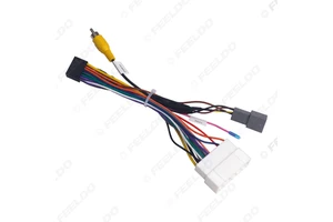 Car 16pin Power Cord Wiring Harness Adapter for Mitsubishi Outlander 2021 Radio Wire Installation Head Unit
