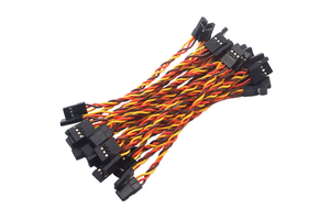 ZEANDA Customizable 12V Copper PVC Male-Male 2P Single-Core Electronic Wiring Harness 3-Pin Servo Extension Cable IP67