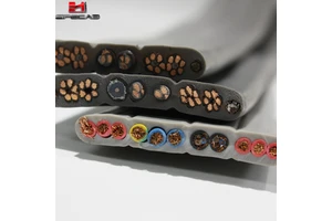 Copper-Conductor PVC-Insulated Crane Flat Cable for Elevator Lifting Mobile Flat Cable for Crane Hoist TVVBG YFFBG YVFBG Series