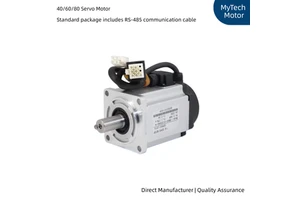 OEM PS100 Single-Phase Flange Servo Motor Kit 400W 600W 750W 1000W AC Servo System Encoder + Power + Pulse Cables CNC