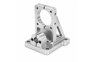 OEM Custom Precision Aluminum Servo Motor Support Bracket CNC Machined Parts 220x180x45mm 0.01mm Accuracy for Automation