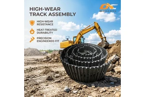 OC PARTS Mini Excavator Track Link Assembly 201-32-00200 For Komatsu PC56 Crawler Undercarriage Parts Track Chain Group