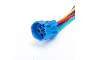 16mm 5 Wire Push Button Harness Connector Wiring Pigtail Socket Plug Adapter with 150mm Cable Length