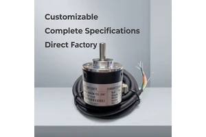 38mm Solid Shaft Incremental Encoder 3600PPR NPN/PNP Output Industrial Automation Sensor