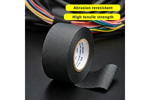 Auto Wiring Automotive Polyester Acrylic Adhesive Pet High Temp Fabric Cloth Wire Loom Harness Tape