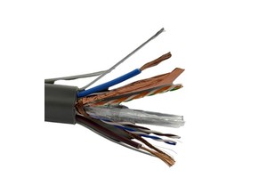 Double Steel Wire OFC 4-core Category 5e Cable UTP Elevator Mobile Flat Cable Suitable for CCTV Camera Elevator Network Cable