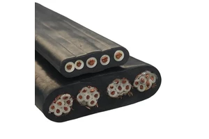 300/500V Electric Wire 24*0.75mm/12*0.75mm TVVB TVVBG Copper Cable PVC 4/5/6/8/12/24/36 Core Flat Elevator Crane Cable 16A