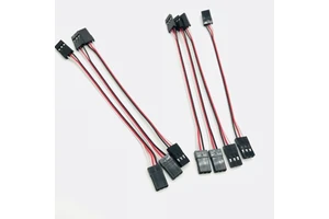 2.54mm 100mm 3-Pin Aircraft Model Robot Electronic Servo Extension Flat Cable Wiring Harness