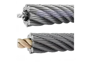 High Speed Elevator Hoist Cable 8X19s+FC Steel Wire Rope for Elevators 12mm Ungalvanized IWRC Steel Wire Rope