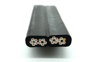3/6 Core 0.75mm2 PVC Jacket Elevator Power Cable Elevator Travelling Flat Cable