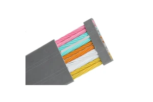 Galvanized Steel Rope Multi Core Cable Travel Optical Fiber Elevator Cable For CCTV Camera