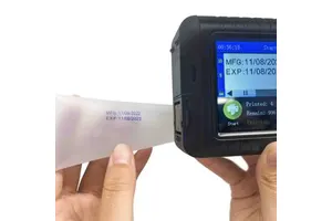 Mini 12.7mm Inkjet Printer Low Price Quick-Dry Ink for Plastic Materials 600dpi Resolution for Tube and Bill Printing