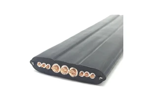 CE Standard 300/500V TVVB Flat Flexible Elevator Traveling Cable H05VVH6-F/H07VVH6-F 24*0.75mm2
