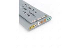 Flexible HFFR Insulated Elevator Crane Control Cable 12x0.75 mm with Stranded Copper Conductors for Indoor Moving Applications