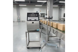 Professional High-Speed Automatic CIJ Inkjet Printer for Flex Metal Plastic Wood Label Printing with Date & Barcode
