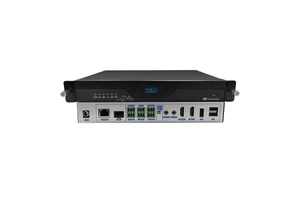 Professional 4K60Hz AI H.265/H.264 Distributed KVM IP System Ultra-Low Latency 4-16 Windows Decentralized Video Wall Controller