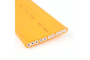 Stranded Copper Flexible Flat Elevator Cable 10 AWG 300V/500V for Folding & Moving Environments
