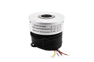 EH100P1024Z5L30X3PR10 100mm 30mm Through Hollow Shaft Elevator Rotary Encoder Optical Incremental 1024PPR DC5V TTL 10M Cable