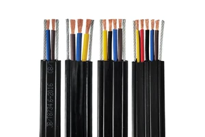 Multi Core Pvc Pur Jacket Elevator Power Cable Optional Lift Traveling Flat Cable for up Down Elevator System