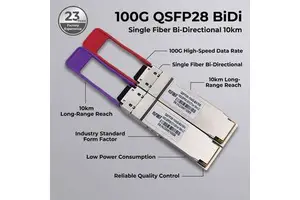 100G QSFP28 BIDI 10km 1271nm 1331nm Simplex LC SMF Optical Transceiver Module Cisco Compatible Factory Price High Speed DDM