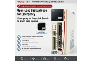 JLE CNC TECH YAKO MS-S3E EtherCAT Bus Low-Power Hybrid Servo Stepper Motor Driver with YK286EC118A1 86mm Motor