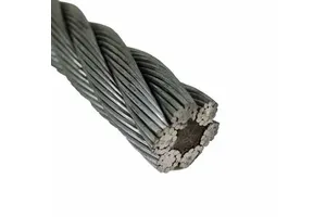 6x19 IWR Non-Rotating Galvanized Steel Wire Rope for Crane, High Strength Anti-Twist Hoisting Cable for Construction & Elevator