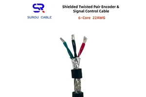 2464 22AWG 3P 6-Core Twisted Pair Shielded Encoder/Communication Cable, Signal Control Cable