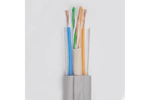High Flex Solid PVC Elevator Traveling Composite Cable CAT5E + 2 Power Cores + 2 Steel Wires | Heavy Duty Lift Cable IP65 Rated