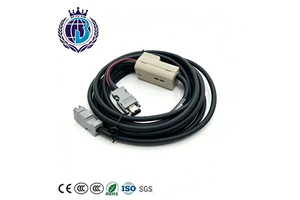 4m JZSP-CSP29-04-E/AC Absolute Value Encoder Cable Double Shielded High Flex 1 Year Vibration Oil Resistant for Industrial
