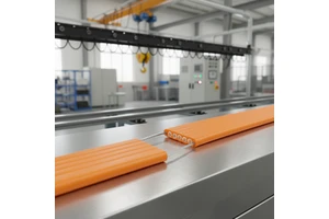 YFFBG Copper Elevator Crane Wire 450/750V Special Flat Cable Industrial Driving Tensile Flexible 16 AWG 5*6+2G Stranded Rubber