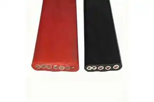 450/750V Copper Rubber Flat Cable 6mm-35mm Sizes Multi-Core Flexible Flame Retardant Tensile Resistant Elevator Travel