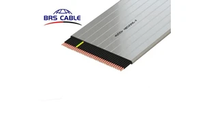 BRS Category 6 Lan Cable CAT6 UTP Lift Travelling Elevator Flat Cable for CCTV Camera