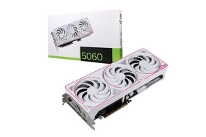High Performance White RTX 5060 8GB GDDR7 GPU for Aesthetic PC Build